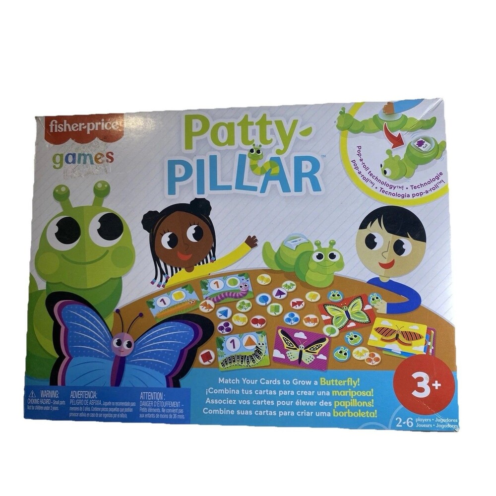 Fisher-Price Patty-Pillar Game 100% Complete Learning Skills Ages 3+